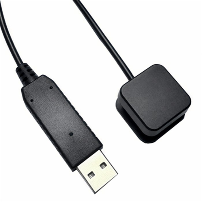 The optional USB desk button: a single square button on a lead that plugs into a spare USB port.